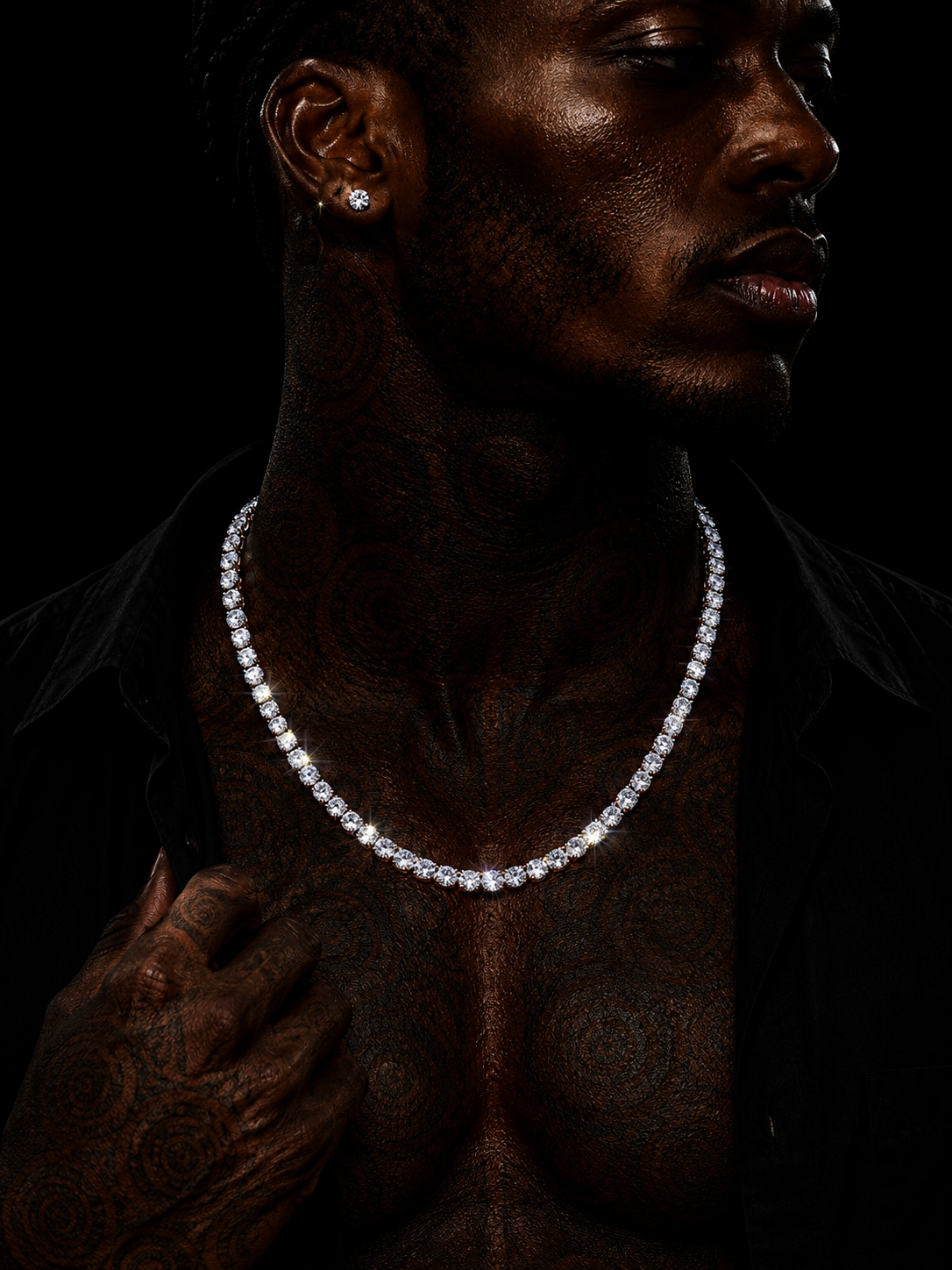 IJ London 4MM Tennis Chain – Premium Stainless Steel CZ Necklace