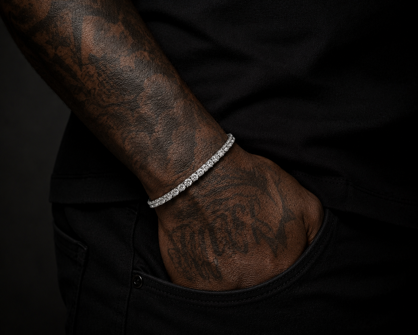 IJ LONDON 4MM Tennis Bracelet – Premium Polished Stainless Steel