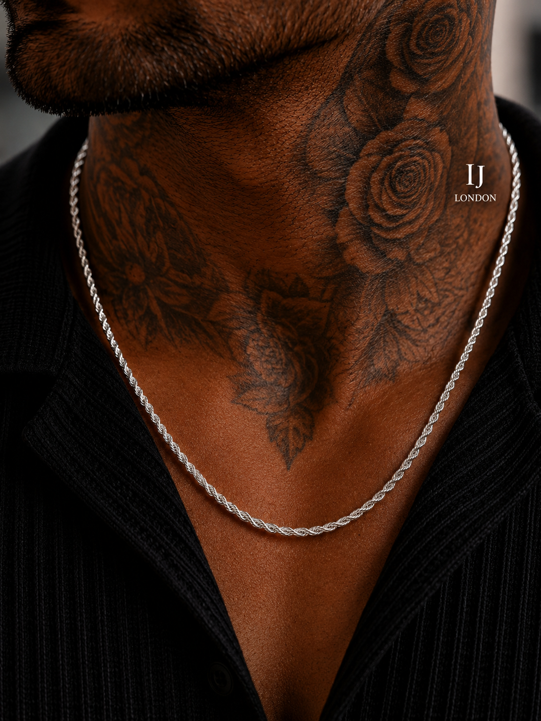 Premium Polished Stainless Steel Rope Chain 3mm – IJ LONDON