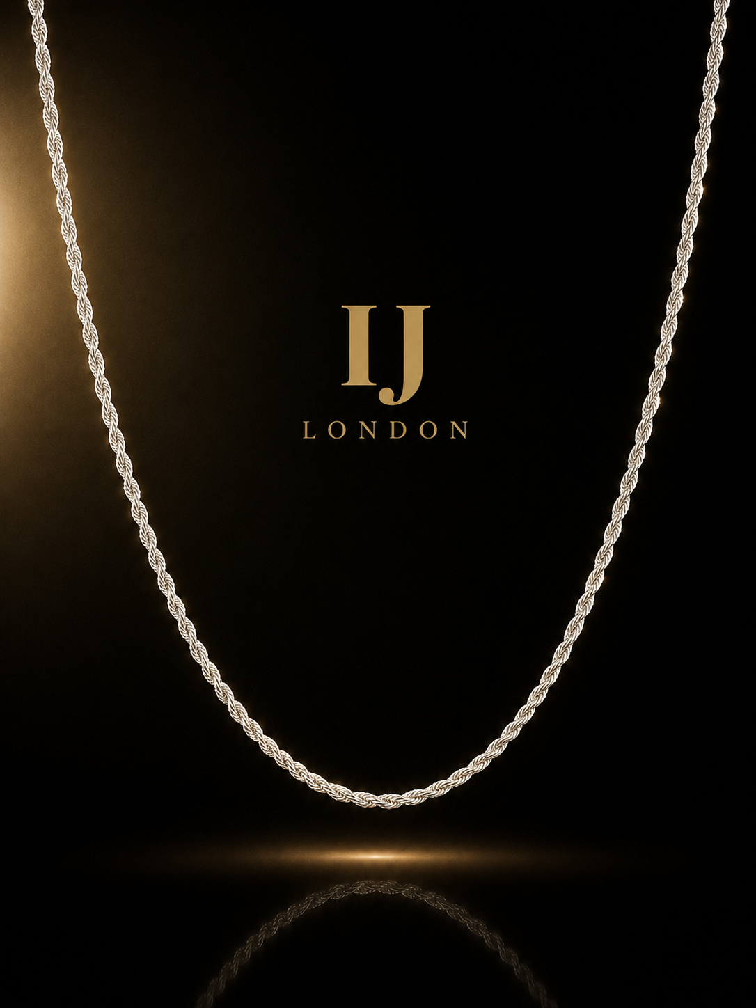 Premium Polished Stainless Steel Rope Chain 3mm – IJ LONDON