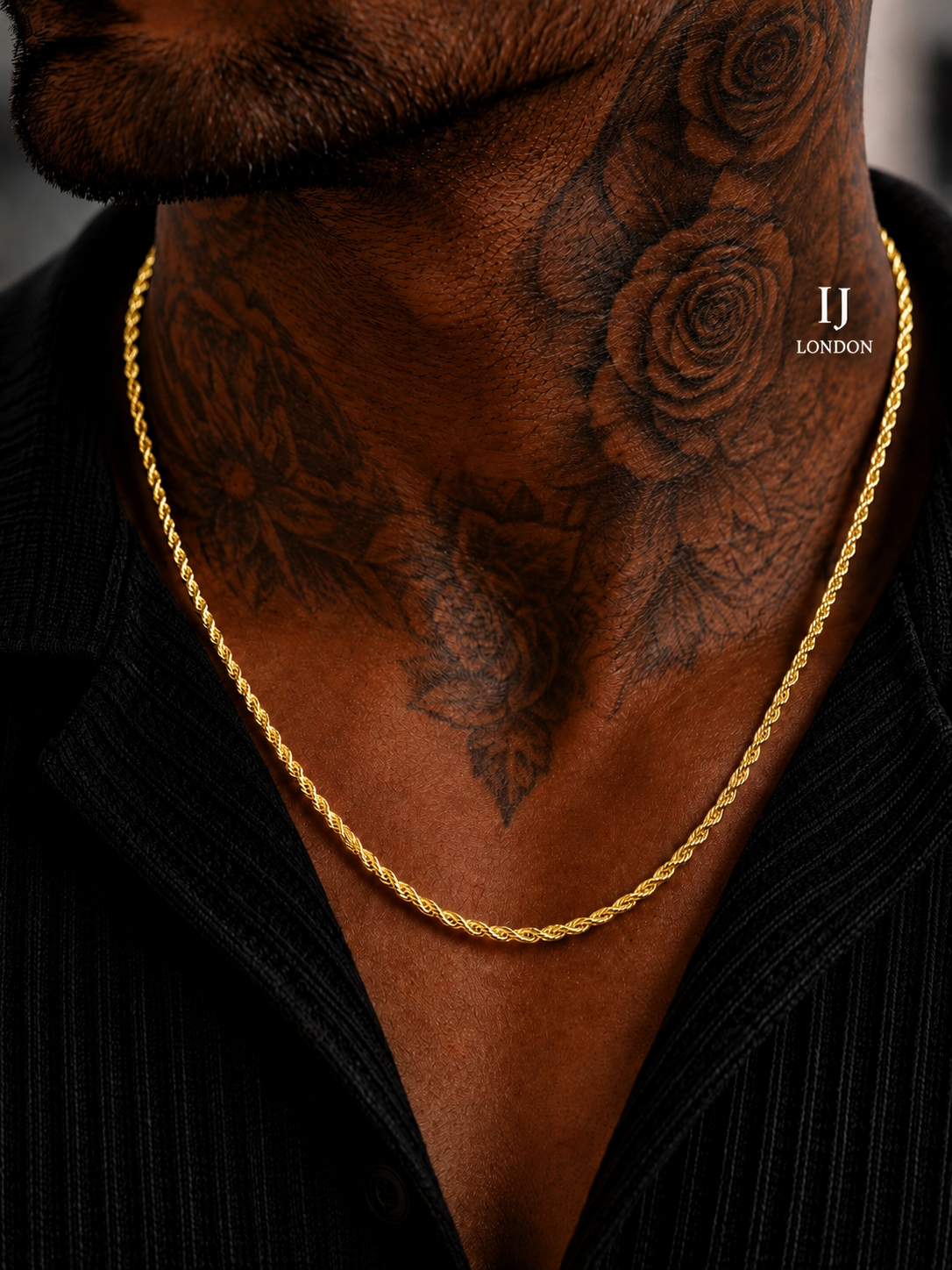 Premium Gold Stainless Steel Rope Chain 3mm – IJ LONDON
