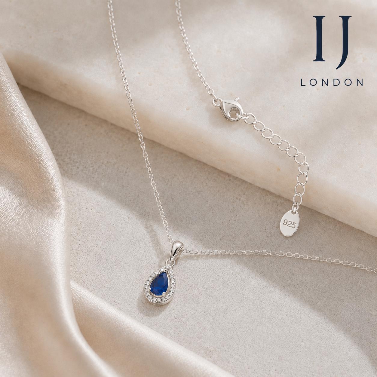 925 Sterling Silver Rhodium-Plated Necklace with 0.25ct 5A Cubic Zirconia