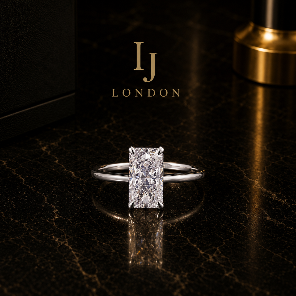 Radiant Cut Solitaire Ring – 3ct CZ 925 Sterling Silver | Rhodium Plated