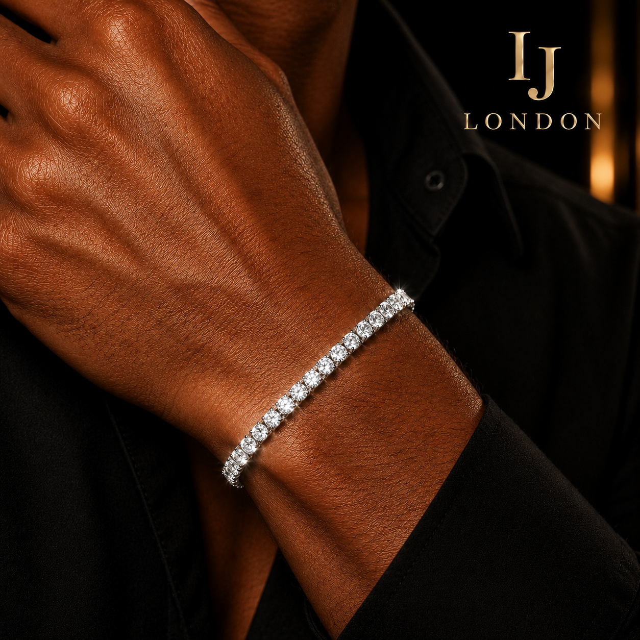 4mm Tennis Chain & Bracelet Set silver