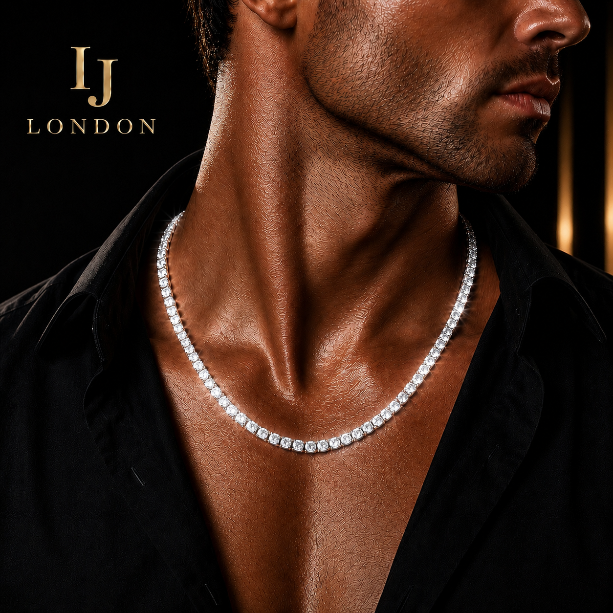 4mm Tennis Chain & Bracelet Set silver