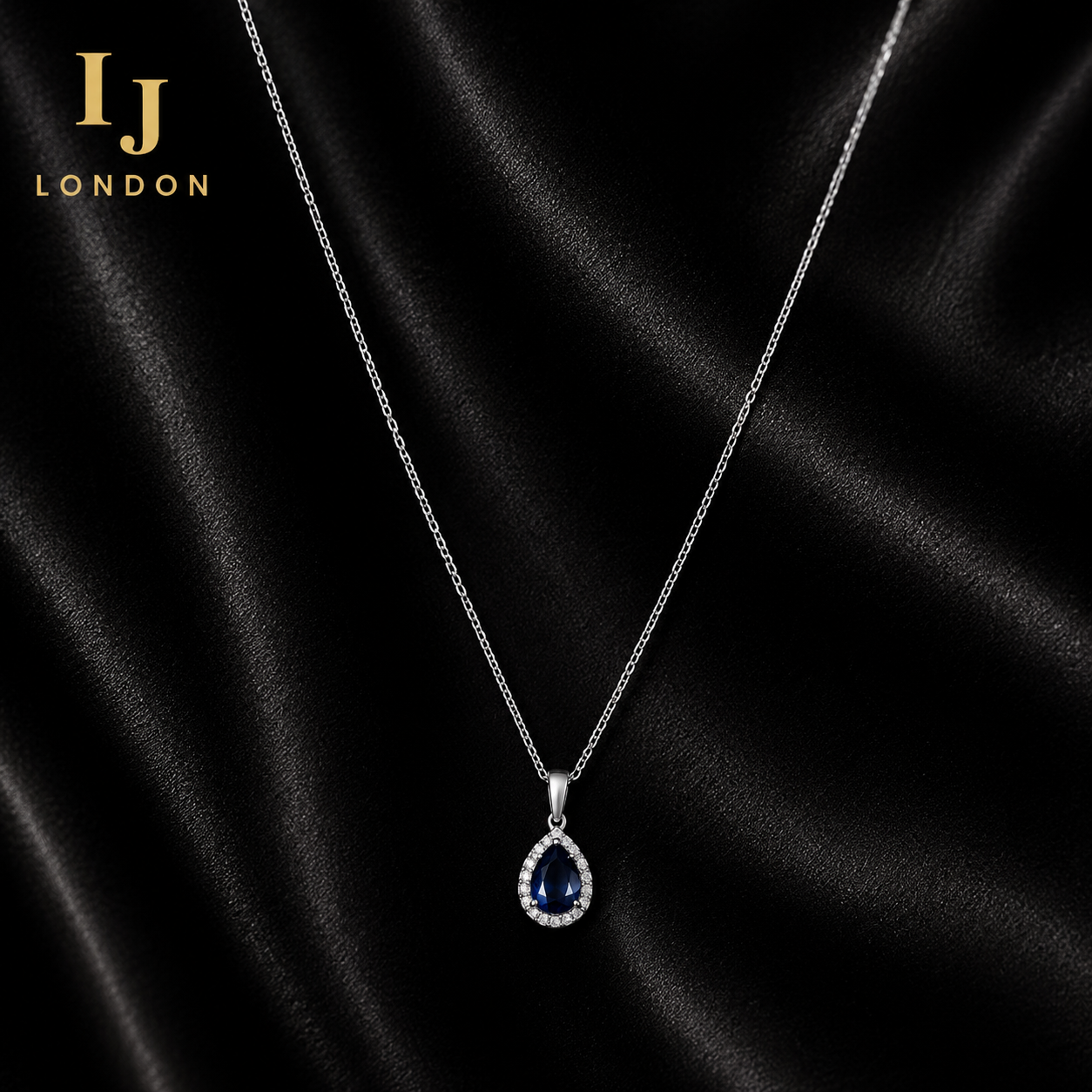 925 Sterling Silver Rhodium-Plated Necklace with 0.25ct 5A Cubic Zirconia
