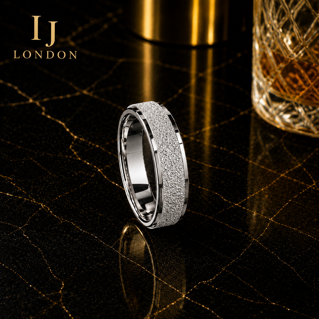 Men’s Premium Stainless Steel Ring – Luxury Brushed Finish