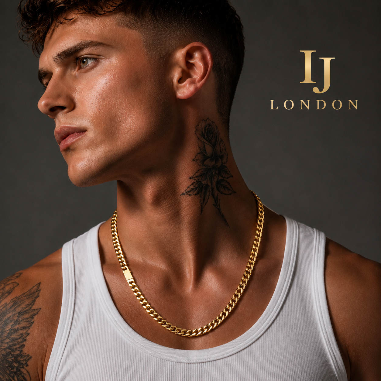 6mm Gold Cuban Link Chain Necklace