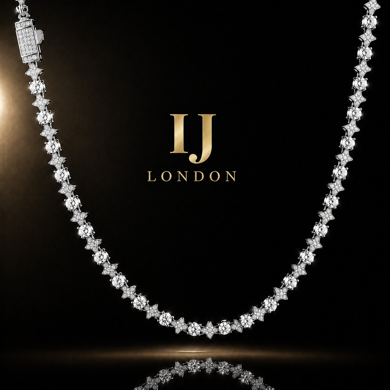 6mm Silver Star Tennis Chain