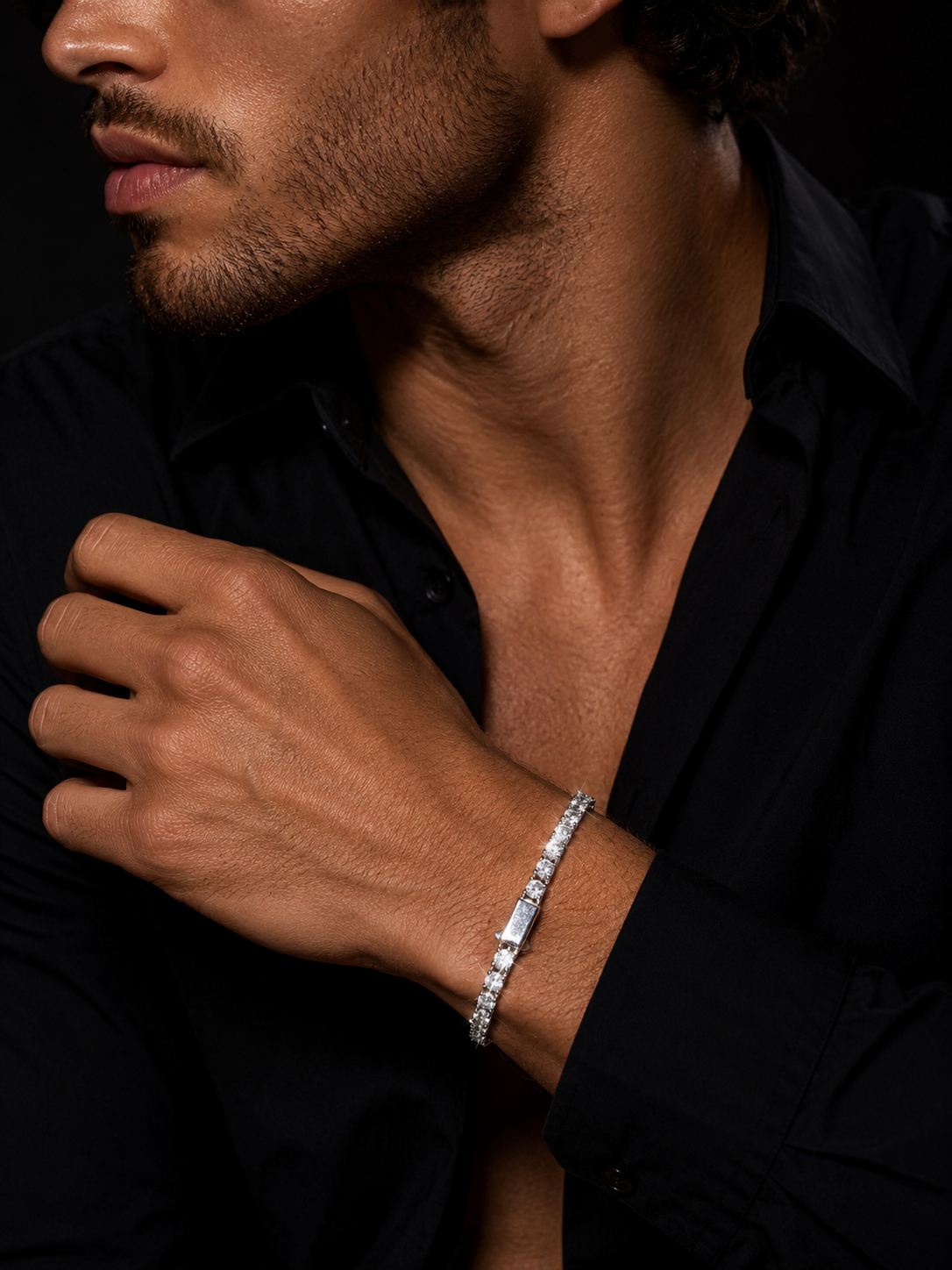 IJ London 4MM Tennis Chain – Premium Stainless Steel CZ Necklace