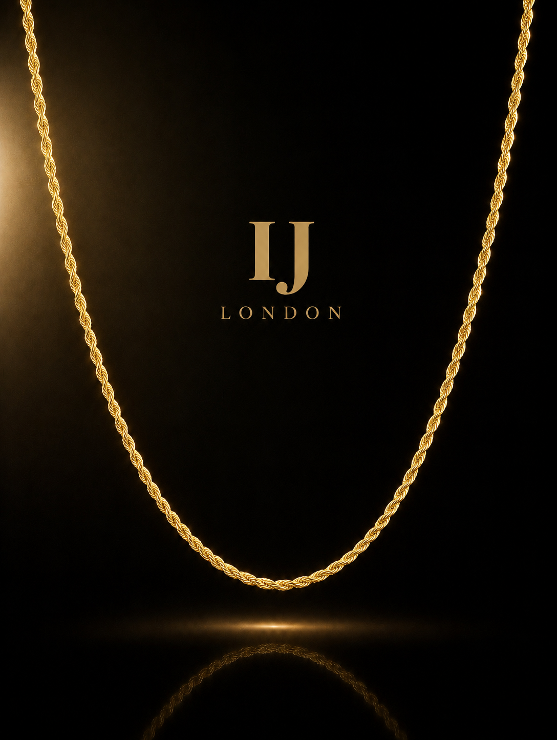 Premium Gold Stainless Steel Rope Chain 3mm – IJ LONDON