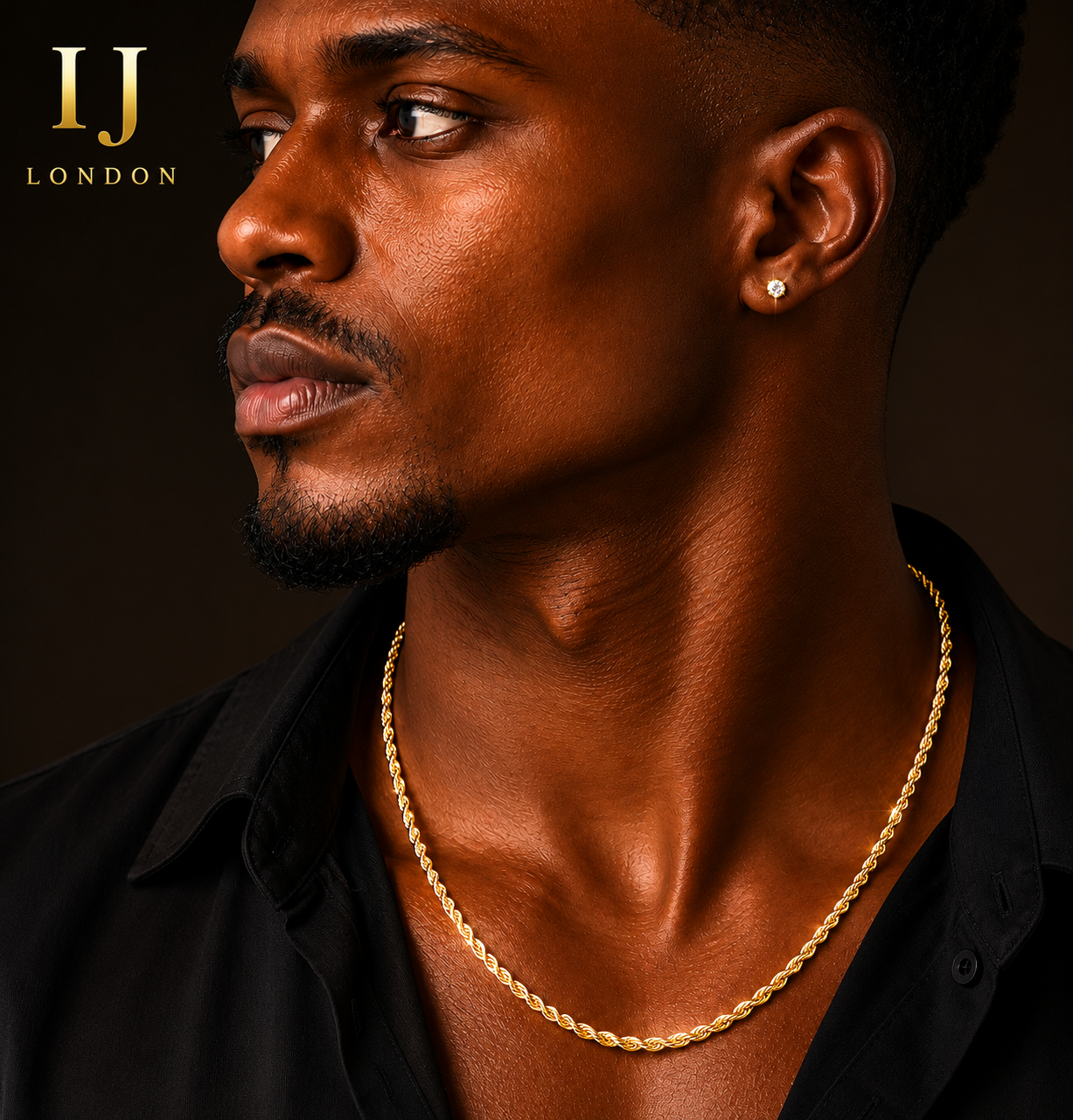 Premium Gold Stainless Steel Rope Chain 3mm – IJ LONDON