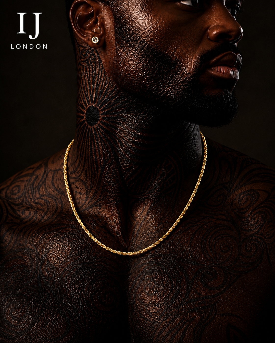 Premium Gold Stainless Steel Rope Chain 3mm – IJ LONDON