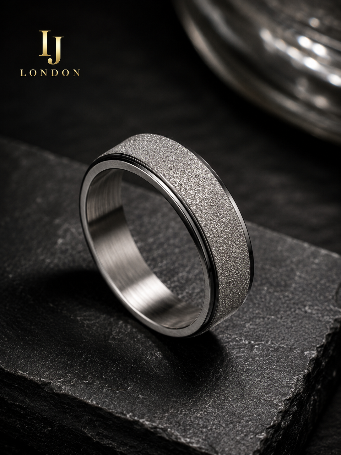 Men’s Premium Stainless Steel Ring – Luxury Brushed Finish
