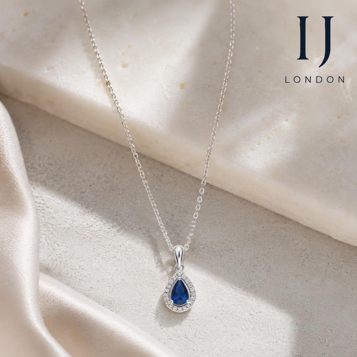 925 Sterling Silver Rhodium-Plated Necklace with 0.25ct 5A Cubic Zirconia