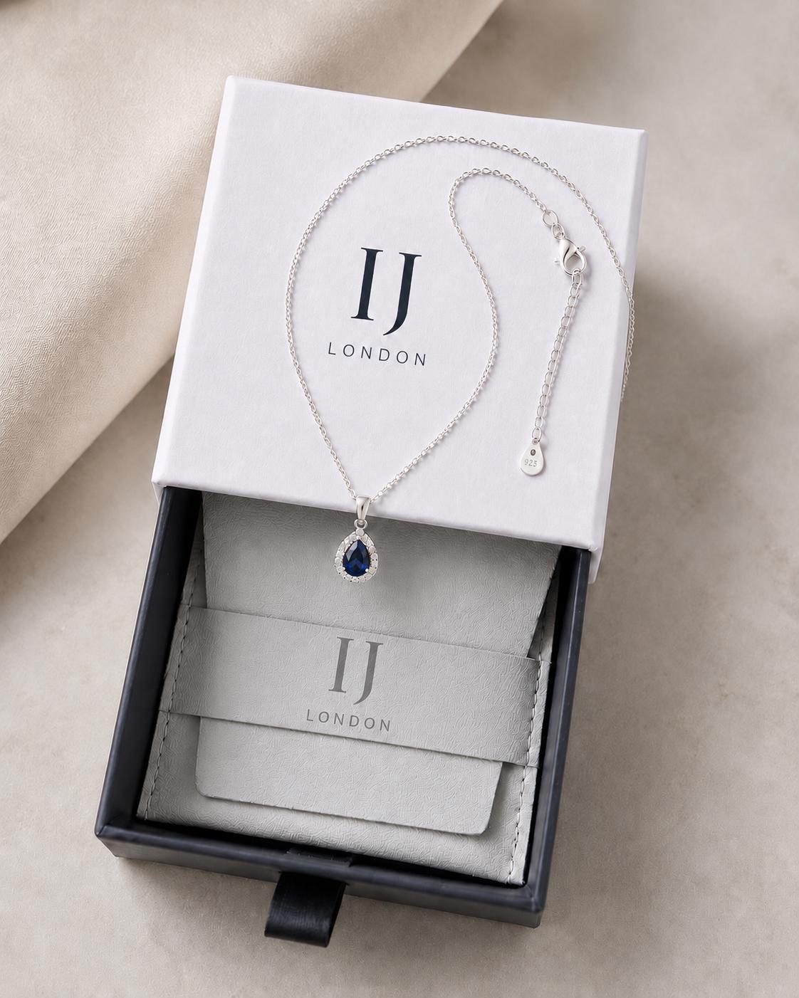 925 Sterling Silver Rhodium-Plated Necklace with 0.25ct 5A Cubic Zirconia