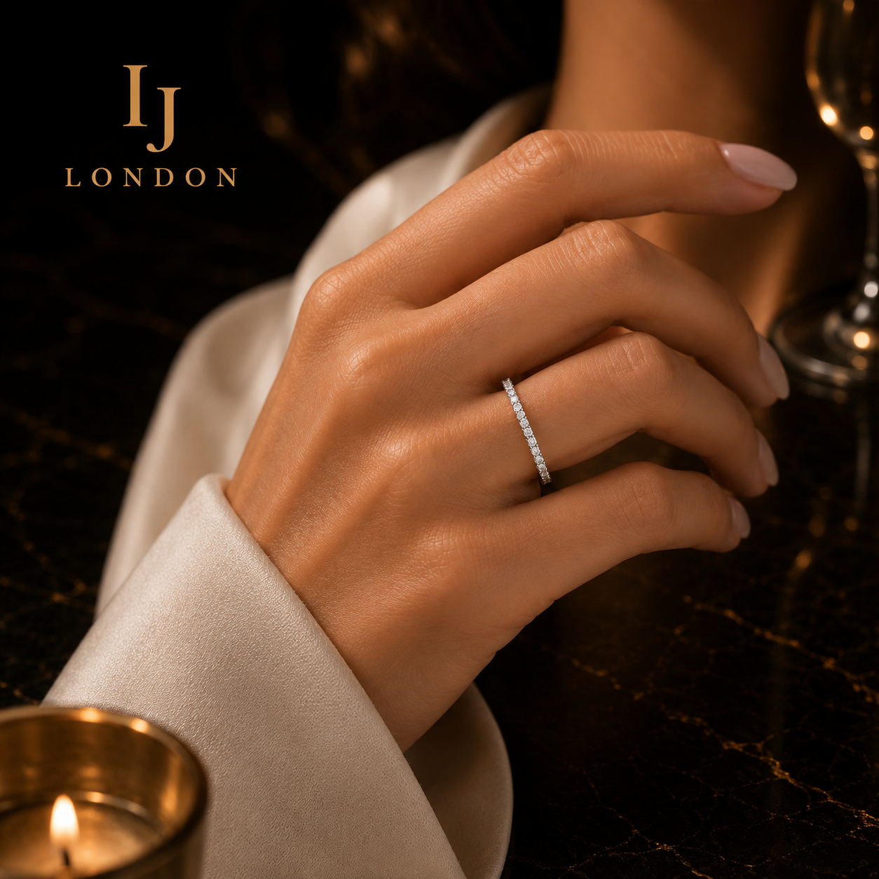 Timeless Sparkle Eternity Ring – 925 Sterling Silver CZ Band