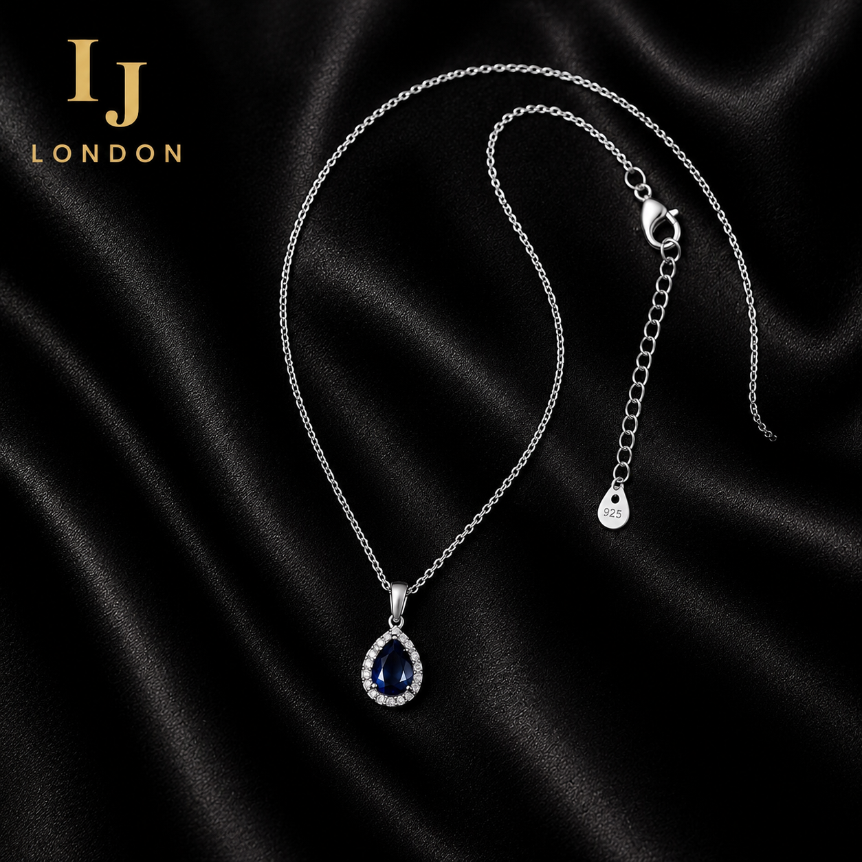 925 Sterling Silver Rhodium-Plated Necklace with 0.25ct 5A Cubic Zirconia