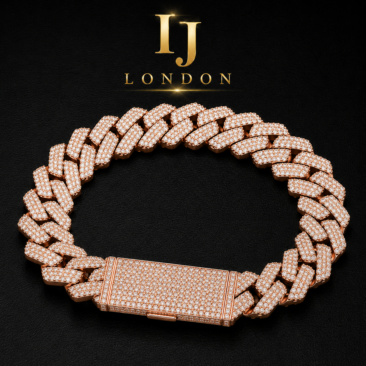 16mm Rose Gold Prong Set CZ Bracelet
