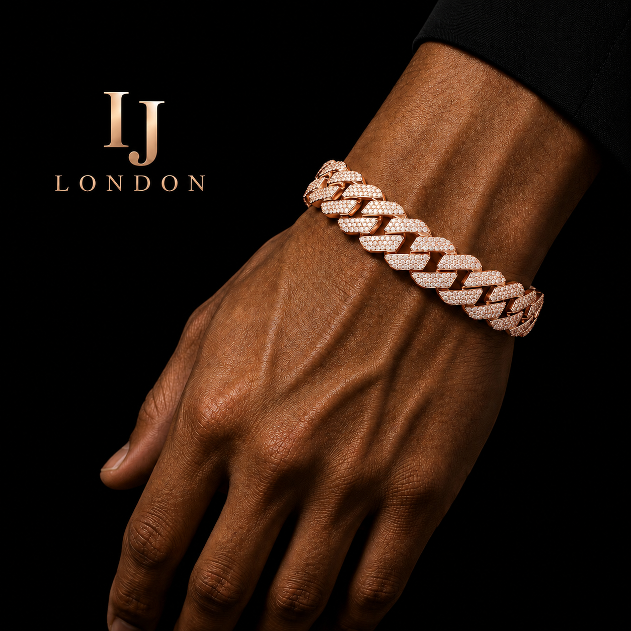 16mm Rose Gold Prong Set CZ Bracelet